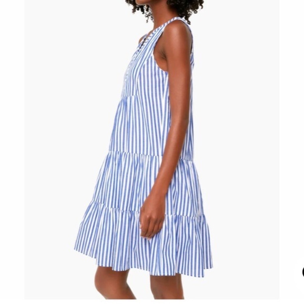 Blue and White Stripe Sleeveless Cotton Poplin Kenzo Dress
POMANDER PLACE - Picture 3 of 9